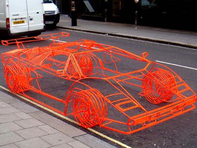 思わず自分の目を疑いそうな実物版ワイヤーフレームの車 - ライブドア