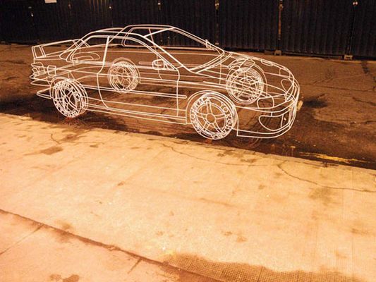 思わず自分の目を疑いそうな実物版ワイヤーフレームの車 - ライブドア