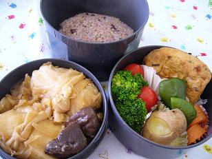 ひろうすの生姜焼きのお弁当
