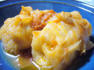 ひよこ豆のロールキャベツ