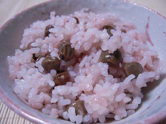 ツタンカーメン豆で豆ごはん