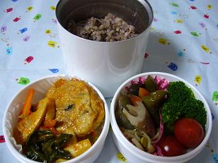 がんもどきのチリソースのお弁当