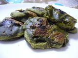 抹茶と麩のもちもちお焼き2