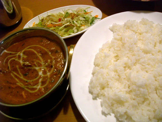 チキンカレーとマユールセット