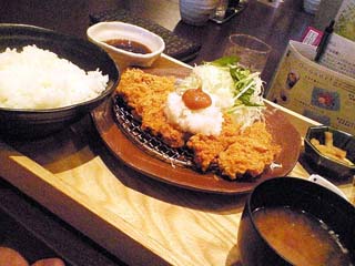 梅おろしチキンかつ定食