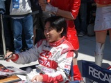 高木選手 珍しく笑ってます。今回は握手できませんでした(涙)