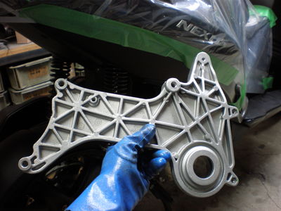 ジレラ　ネクサス２５０ｉｅ　スイングアーム洗浄