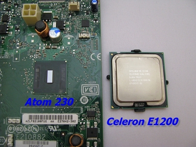 Atom 230��Celeron E1200�Υ��������