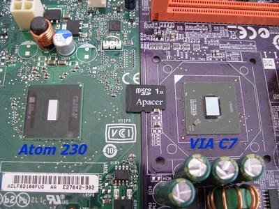 Atom 230��VIA C7�Υ��������