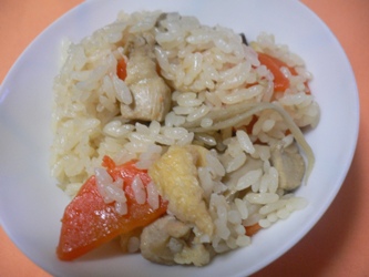 鶏ごぼう炊き込みご飯