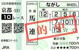 日曜京都10R修学院S 馬連2440円的中