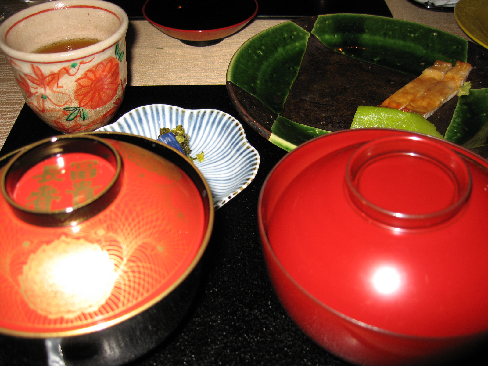 銀座木挽町Wでみやじ豚3:御飯 香の物 豚汁