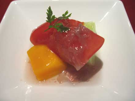 完熟トマトのシャーベット