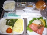帰り機内食ディナー
