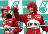 ルーベンス・バリチェロとミハエル・シューマッハ