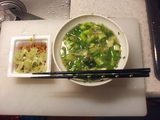 ネギだく味噌汁&納豆♪