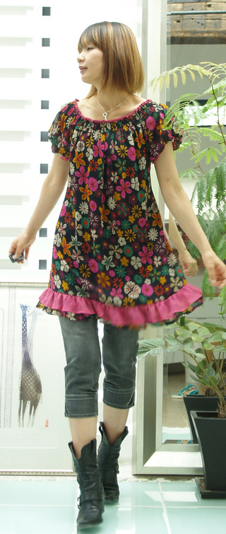 2 ACUTA チュニック お花