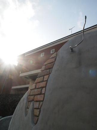 太陽の光を受けて