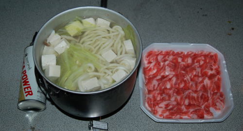 豚肉のしゃぶしゃぶ!