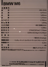 M6スペック