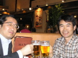 中山先生と乾杯