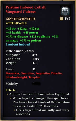 cobalt plate cuirass new