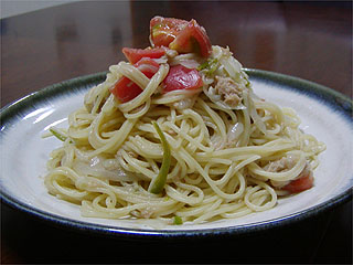 ツナ野菜スパ