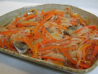 鯵の南蛮漬け