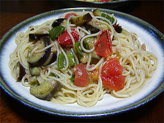 夏野菜パスタ