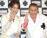 フリーアナウンサーの渡辺真理とビートたけし