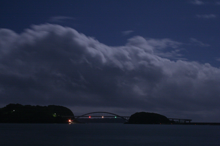 月夜の雲