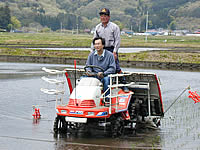 田植機の運転