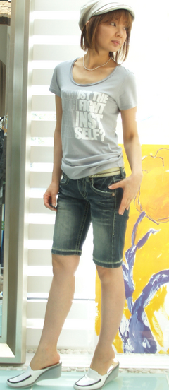 5のTシャツ グレー