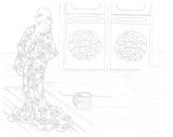 歌川国貞の大人のぬり絵 「湯上がり美人」ぬり絵