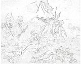 ドラクロア 自由の女神ぬり絵