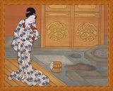 歌川国貞の大人のぬり絵 「湯上がり美人」原画