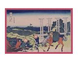 北斎 武州千住 ぬり絵