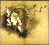 風神雷神図屏風(左) 原画