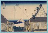 葛飾北斎 「富嶽三十六景 江都駿河町三井見世略図 」原画