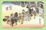 歌川広重 「東海道五十三次 藤枝」原画