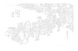 歌川広重 「東海道五十三次 藤枝」ぬり絵