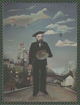 アンリ・ルソーの大人の塗り絵 「 私自身 肖像=風景 」原画