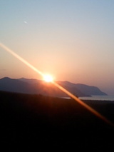 夕日