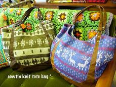 COWTIN  KNIT  TOTE  BAG *