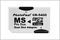 PhotoFast MS ProDuoデュアルアダプター CR-5400