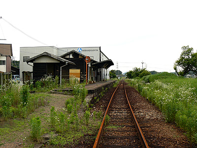旧三木鉄道石野駅付近