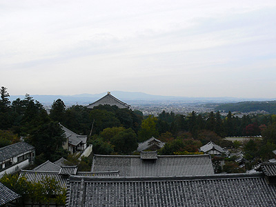 二月堂より奈良市内を望む