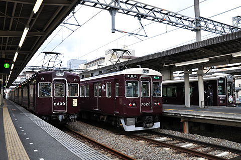 阪急2309F＆7322F＆9301F＠桂