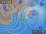 天気図実況070107