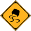 road sign_slippery